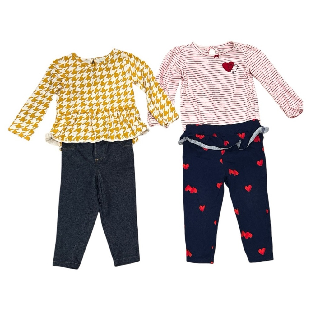Carter’s Toddler Girls 2-Piece Outfit Set Cute Casual Everyday, Size 24 Months